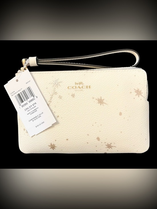 Coach Handbags - Coach Corner Zip Star Wristlet In Chalk Multi, NWT